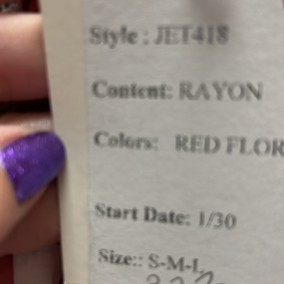 Rebecca Elliot NWT floral/white maxi dress size small - Picture 5 of 6